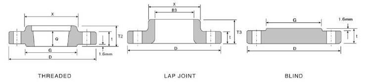  Low Pressure Class 300 flanges structure